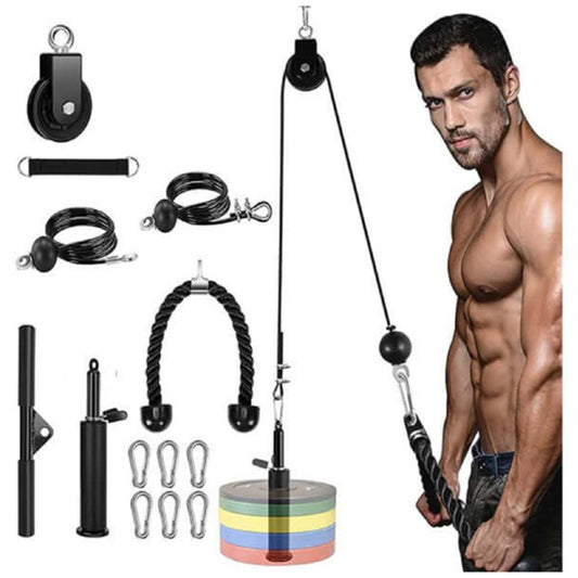 Fitness Pulley Cable System for Weight Lifting