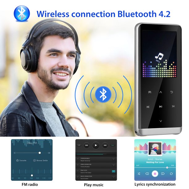 MP3 Player 8GB Bluetooth MP3 Player 8GB Touch Screen HIFI Sound