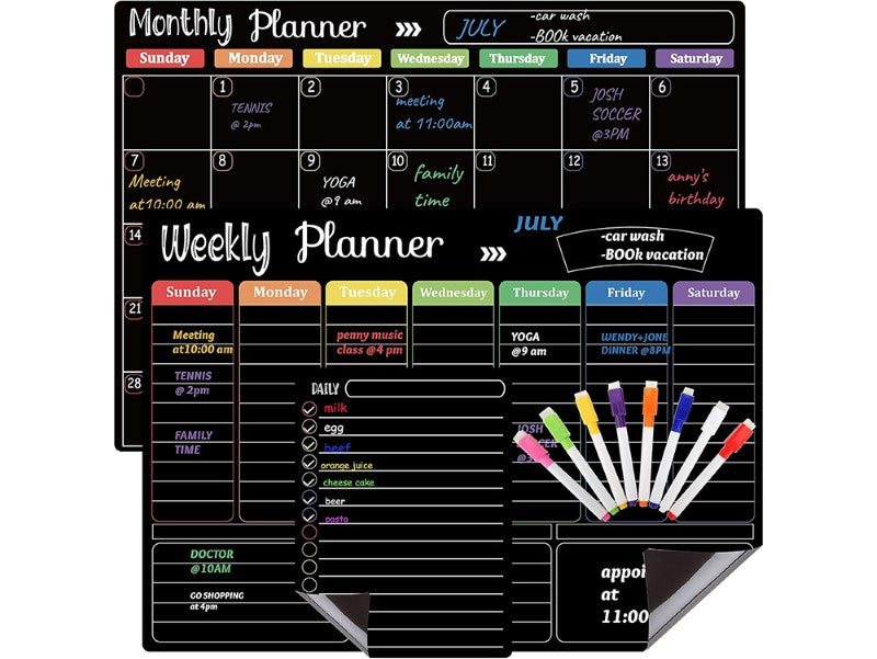 Magnetic Fridge Calendar Planner