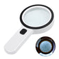 30X Magnifying Glass with Light – Handheld LED Illuminated Magnifier for Seniors, Macular Degeneration, Reading, Jewelry, Coins