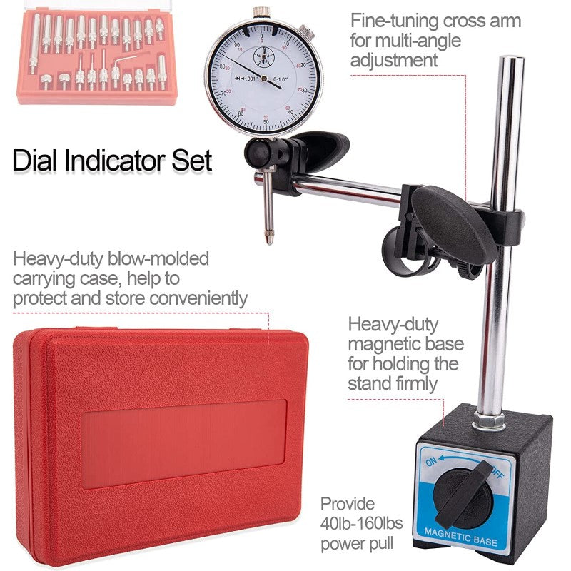Dial Indicator With Magnetic Base