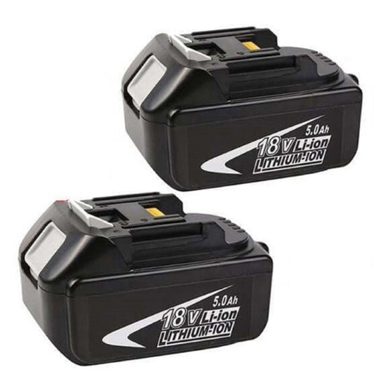 2pcs MAK-18B-Li 18V Li-Ion 5.0Ah Battery Replacement for Makita Power Tools