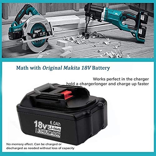Replacement Makita 18v 6.0AH Battery + Charger