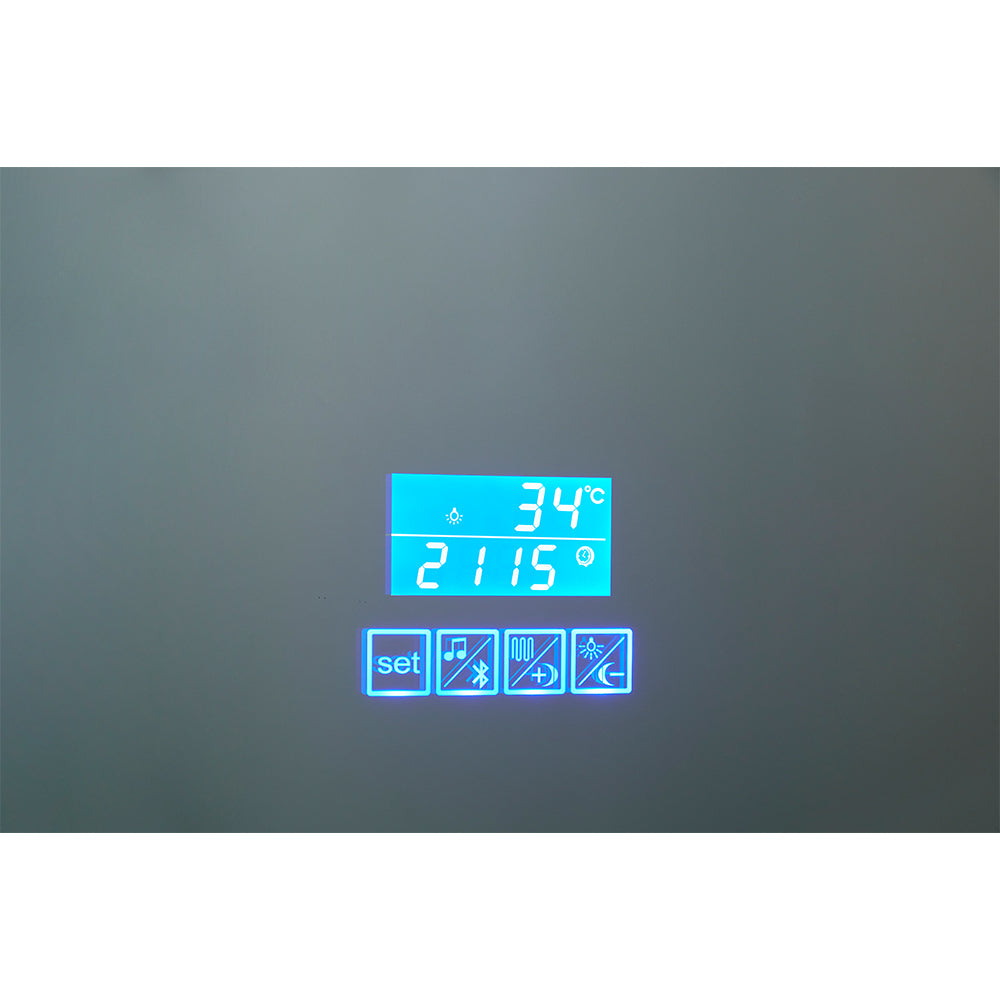 Round Wall Mirror 80cm Led Mirror With Bluetooth