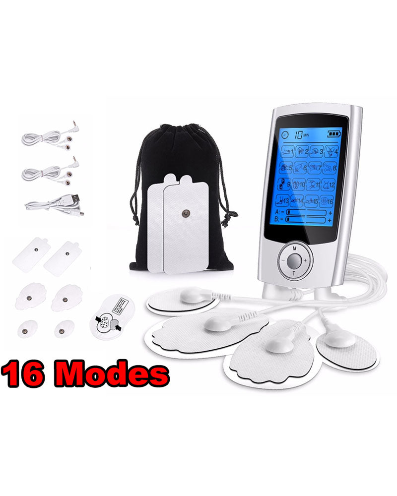 Dual Independent Channels TENS EMS Unit for Pain Relief, TENS Unit Muscle Stimulator with 24 Modes 20 Levels Intensity, Electric Pulse Massager TENS Massager with Pads, Storage Bag