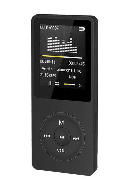 MP3 Music Player 201 Fashion Portable MP3 Player with LCD Screen, FM Radio, Video Games, and Movies – Ultra-Thin Design