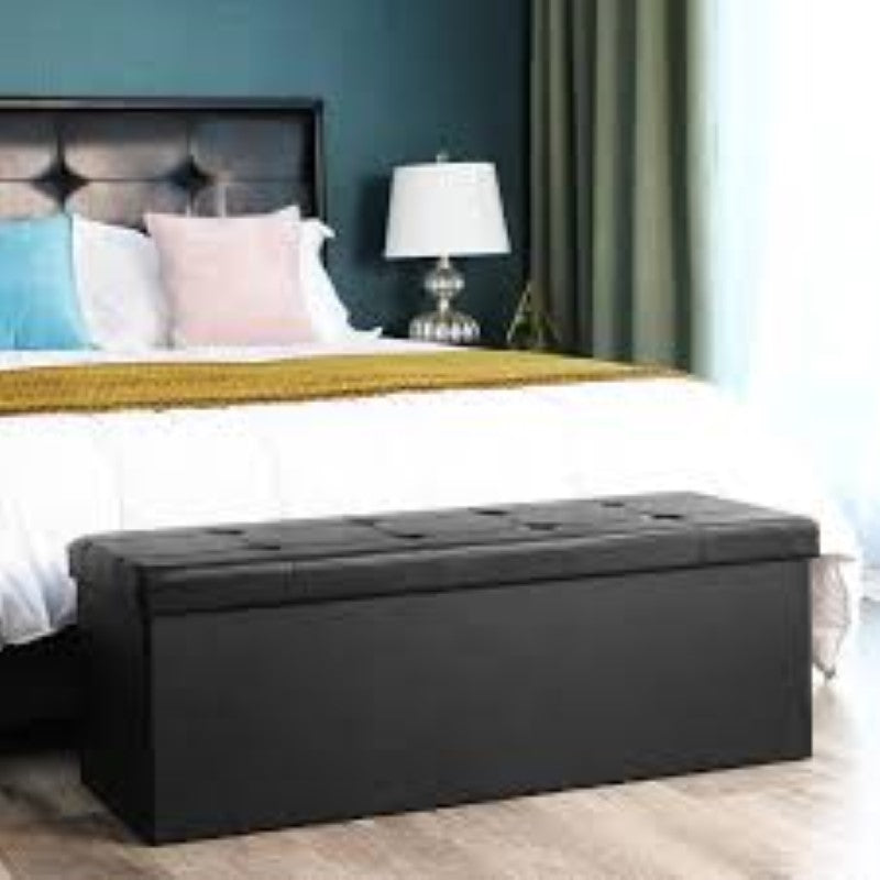 Black Ottoman with storage