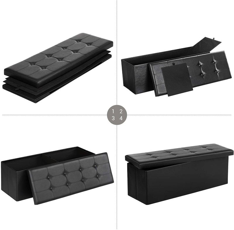 Black Ottoman with storage