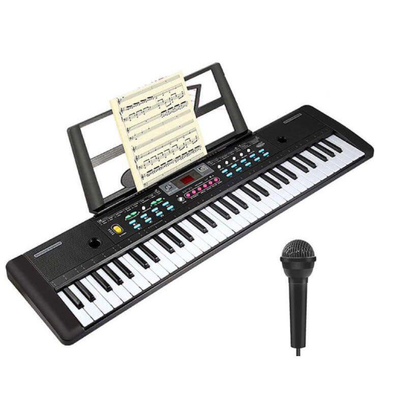 Keyboard Piano – 61-Key Keyboard Piano with Mic & Stand