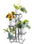 4-Tier Metal Plant Stand Indoor Outdoor Flower Shelf (Black)