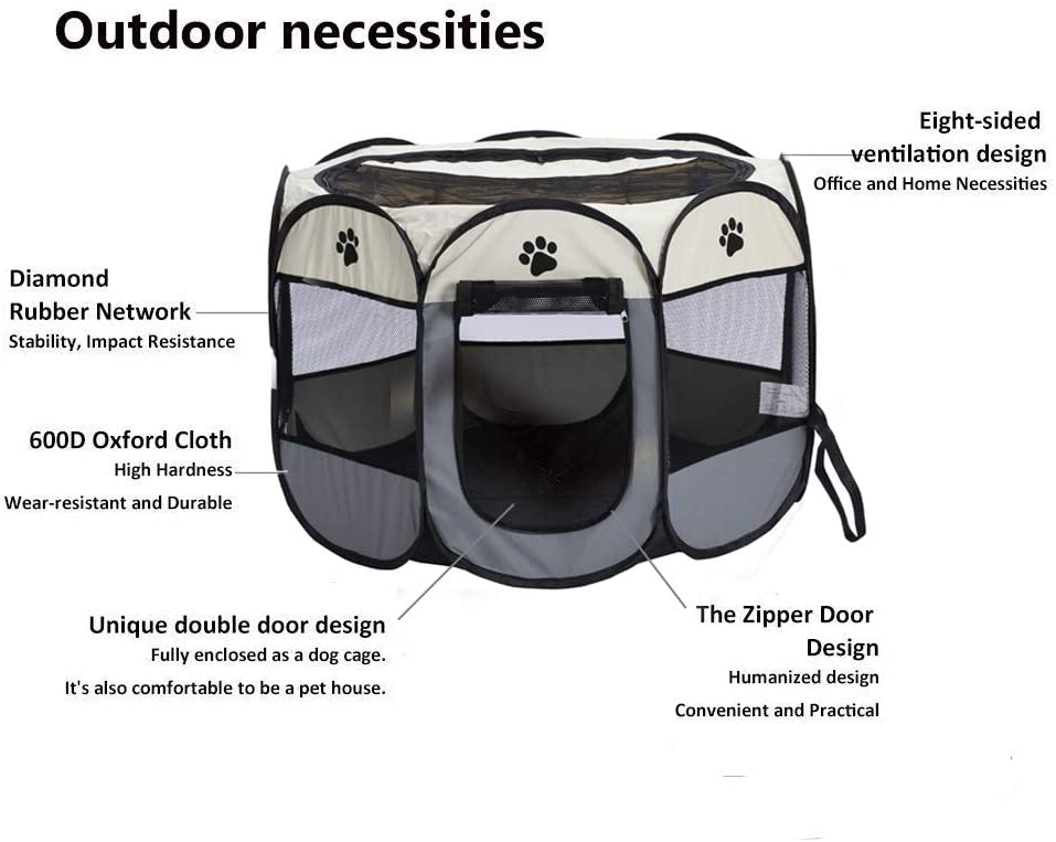 Portable Foldable Pet Playpen For Dogs