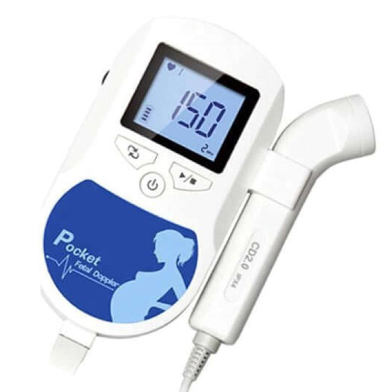 Medical Fetal Doppler Baby Heartbeat Monitor – Portable Ultrasound Detector with LCD Display, 2.0 MHz Probe, Includes Gel