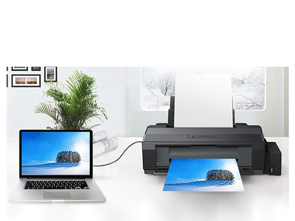 Printer Cable USB 2.0 – Gold-Plated Printer Cable A to B for HP, Canon, Epson & More