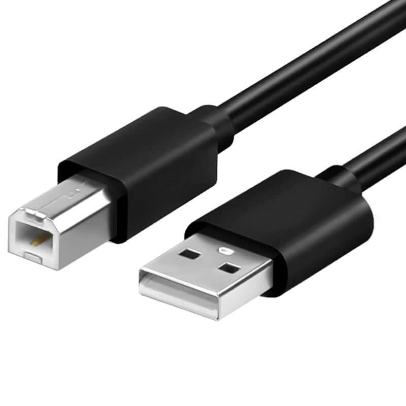 Printer Cable USB 2.0 – Gold-Plated Printer Cable A to B for HP, Canon, Epson & More