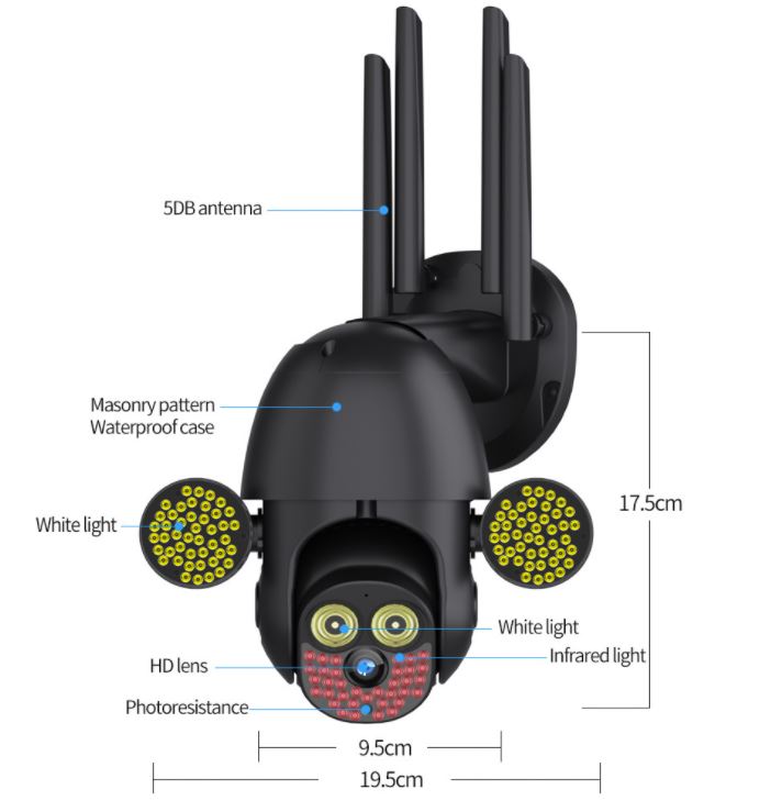 Wireless Security Camera Outdoor, Cameras for Home Security
