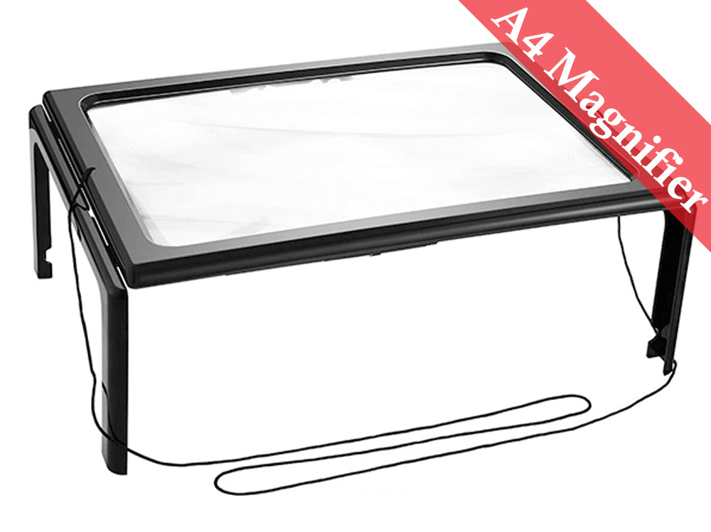 Reading A4 Magnifier LED Glass Magnifier