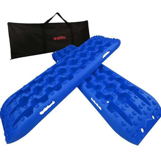 X-BULL Recovery Tracks – Heavy Duty 4WD Tire Ladder for Sand Mud Snow Blue
