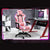 Comfortable Office Gaming Chair - Black and Pink