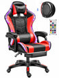 Gaming Chair with RGB Lights – Ergonomic Gaming Chair with Footrest & Speakers