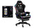 RGB LED Gaming Chair - Adjustable Swivel Recliner with Bluetooth Speakers and Footrest, Ergonomic Design for Office, Desk, and Gaming Use (Black)