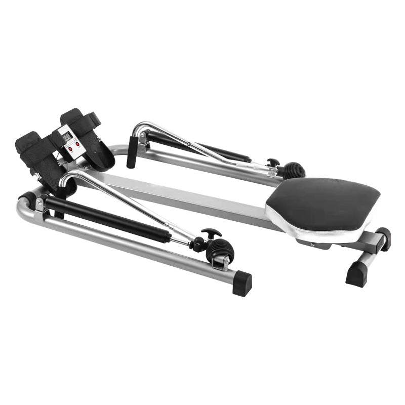 Hydraulic Rowing Machine, Full Motion Folding Rower with LCD Monitor