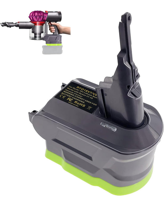 Ryobi 18V Battery to Dyson V7 V8 Adapter Converter