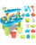 Water Table for Toddlers - 2-Tier Rain Pond Activity Sensory Play Table for Beach Summer Outdoor Fun (Ages 1-3)