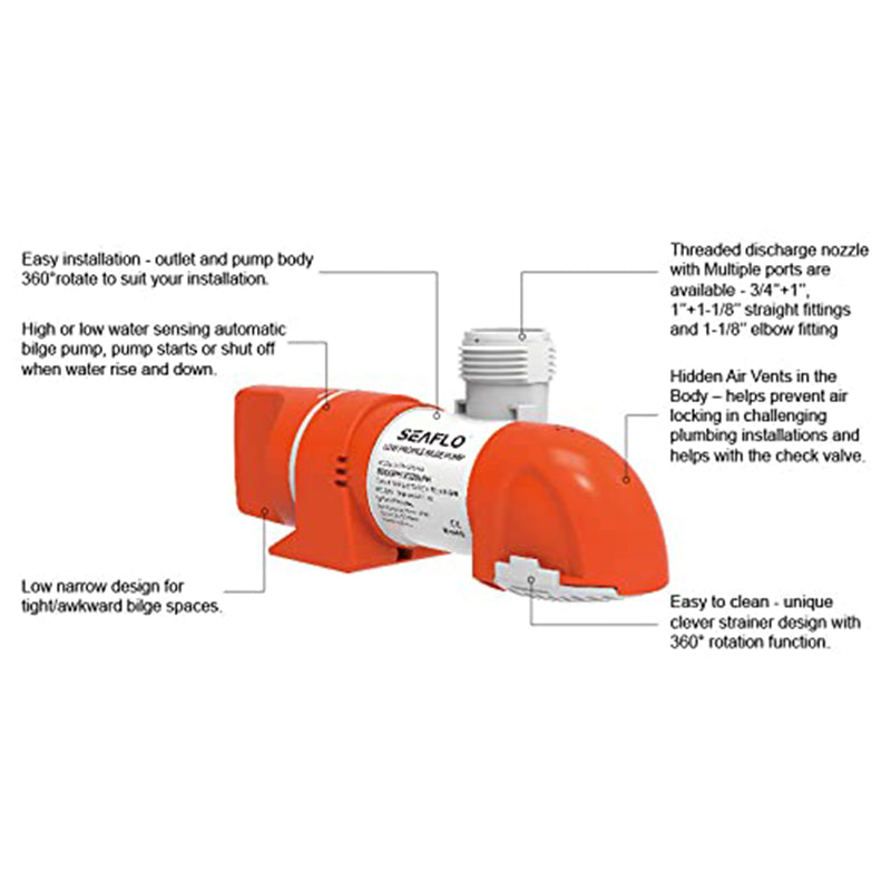 SEAFLO 1100GPH Bilge Pump