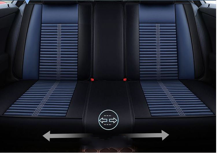 Car Seat Cover – PU Leather Car Seat Cover for 5 Seats Blue