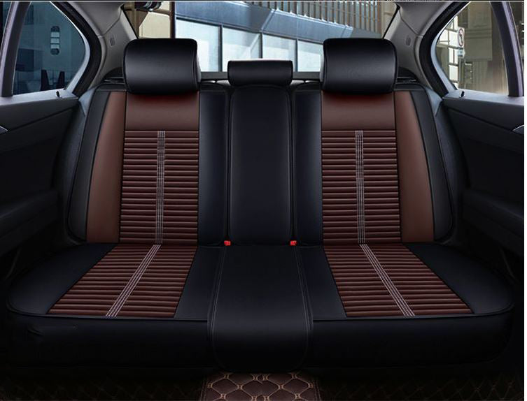 Car Seat Cover – PU Leather Car Seat Cover for 5 Seats Brown