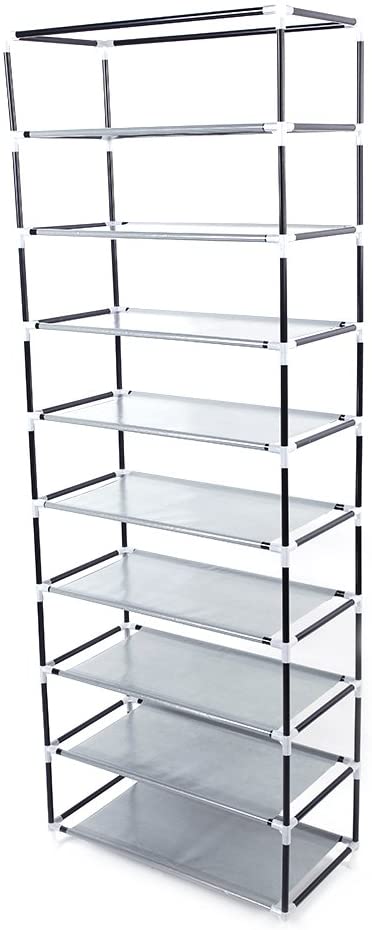 shoe rack 10-Layers Storage Organizer Shoe Tower Shoe Cabinet Folding Cabinet