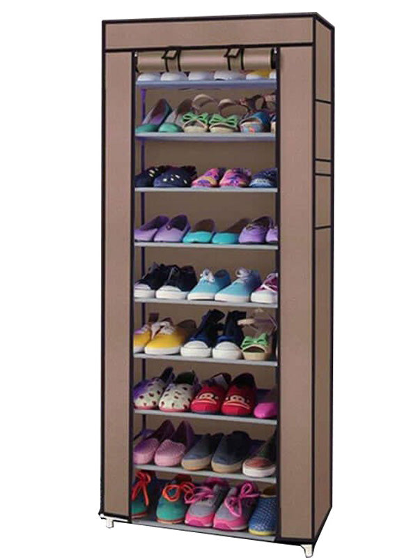 shoe rack 10-Layers Storage Organizer Shoe Tower Shoe Cabinet Folding Cabinet