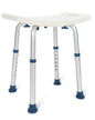 Adjustable Bath and Shower Chair with Non-Slip Seat – White
