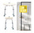 Adjustable Bath and Shower Chair with Non-Slip Seat – White