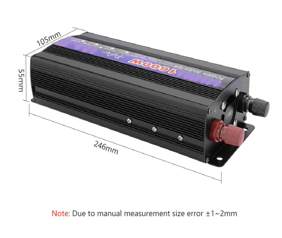 Pure Sine wave Inverter 1600w 12V