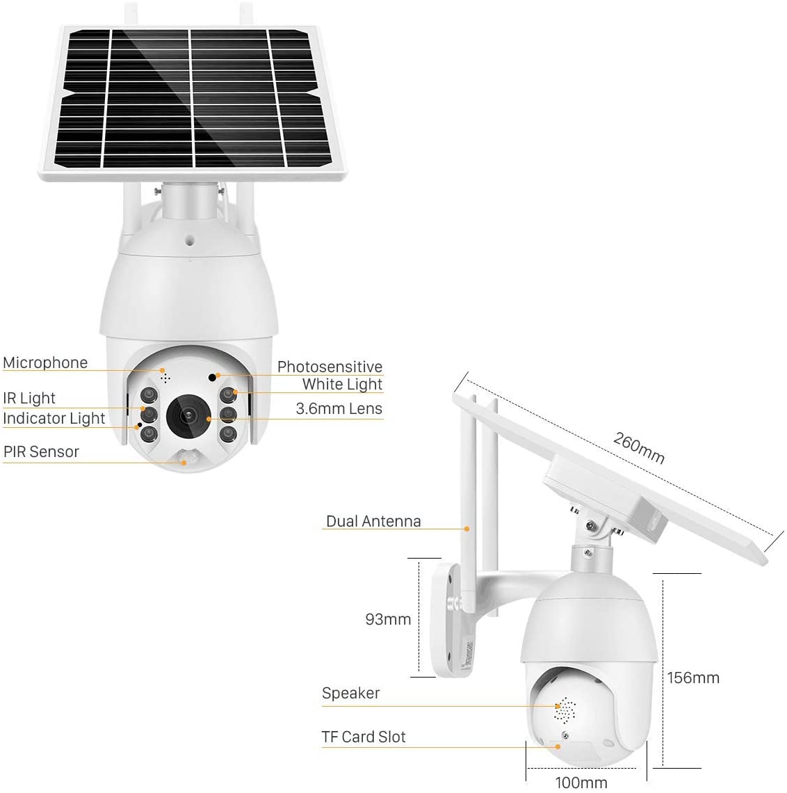 Security Camera, solar home security camera,