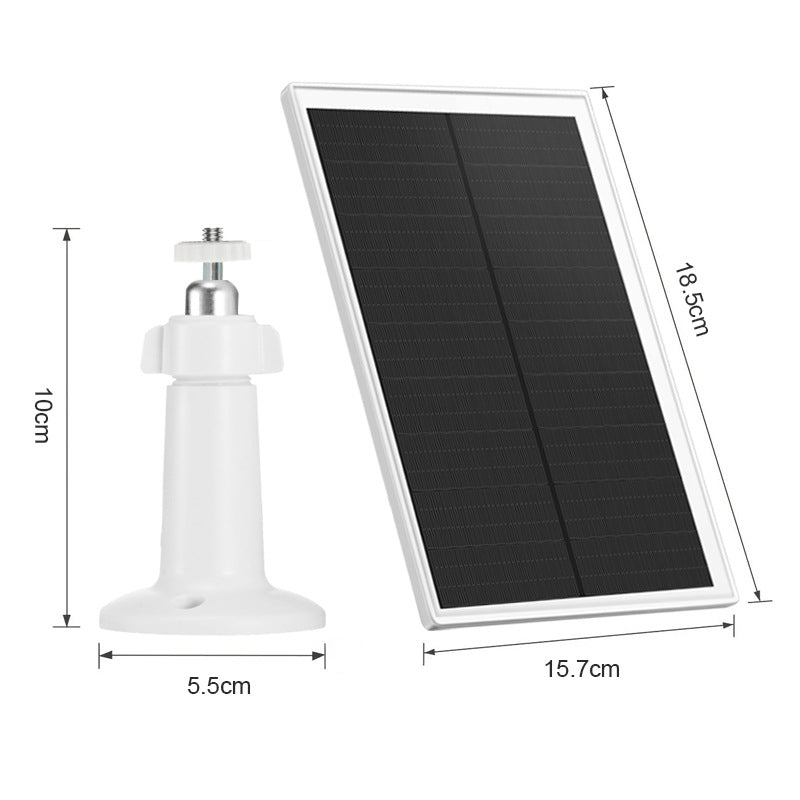 Solar Panel for Security Camera CCTV Surveillance System with Rechargeable Battery IP65 Waterproof Adjustable Bracket