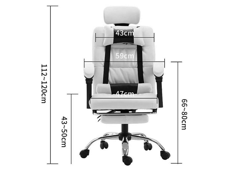 Office Chair Comfortable Office Boss Chair with Adjustable Footrest