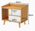 Bedside Table With Drawer, Side Table with Storage for Bedroom