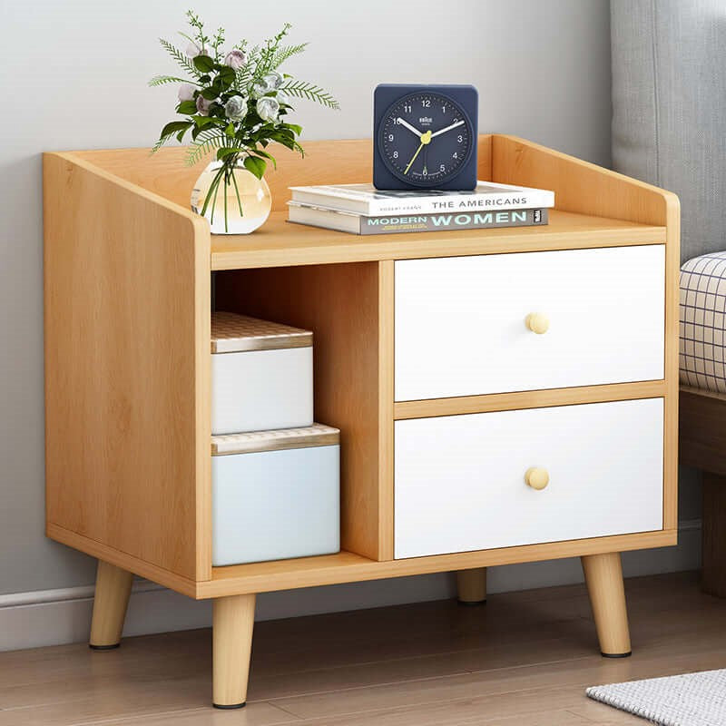 Bedside Table With Drawer, Side Table with Storage for Bedroom