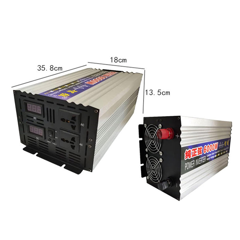6000W Pure Sine Wave Inverter 12V to 230V – High Performance Power Inverter
