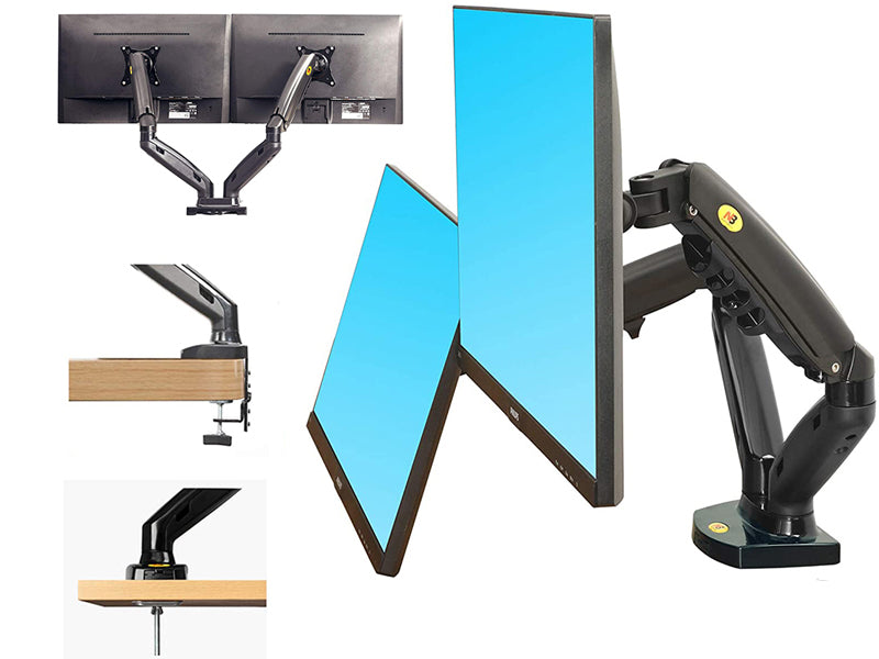 Dual Arm Monitor Stand Bracket Mount