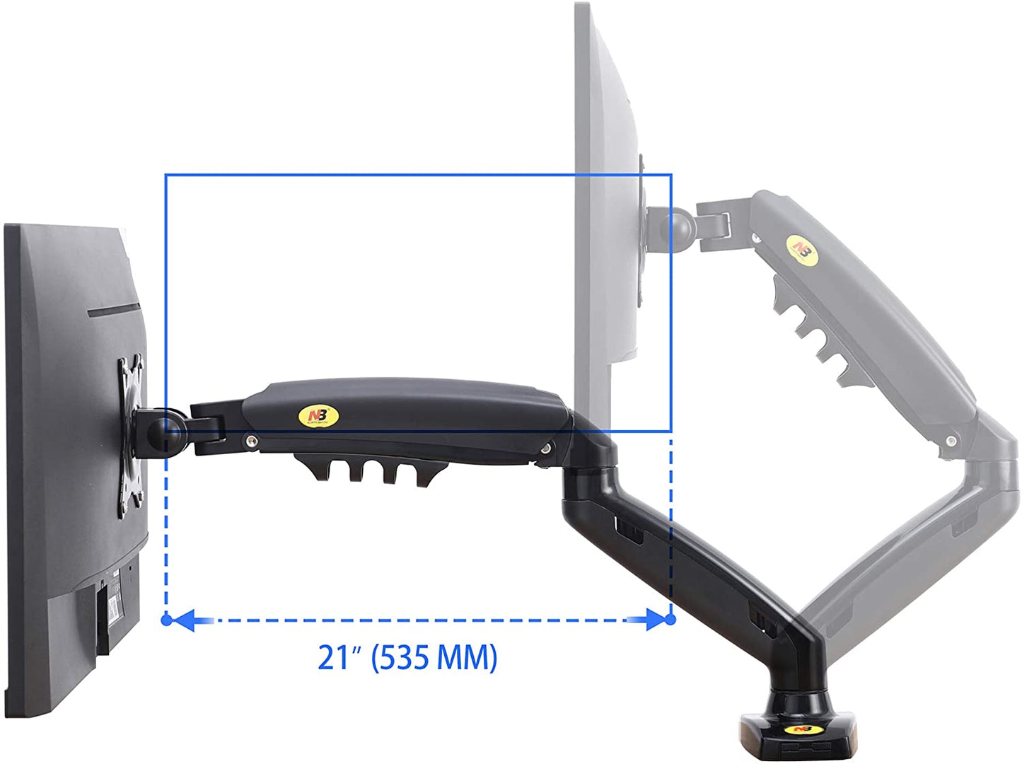 Dual Arm Monitor Stand Bracket Mount
