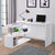 L-Shaped 360° Rotating Corner Desk - Versatile & Stylish Computer Table with Shelves for Home Office