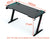 Office Gaming Table PC Computer Laptop Desk for Gamer Pro Z Shaped with LED Lights