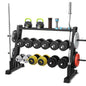 3-Tier Dumbbell Rack – Heavy-Duty Dumbbell Rack with Barbell & Weight Storage