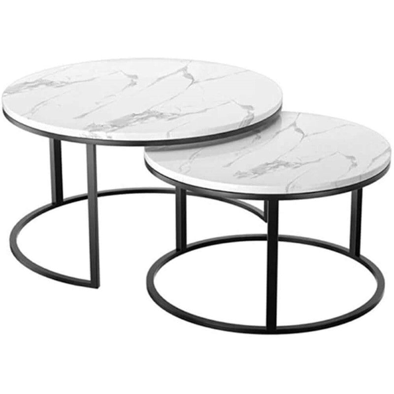 Coffee Table, Round Coffee Table Set for Living Room