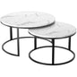 Coffee Table, Round Coffee Table Set for Living Room