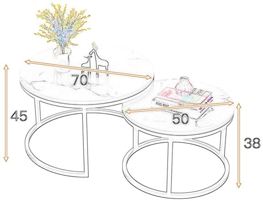 Round Nest Coffee Table Set