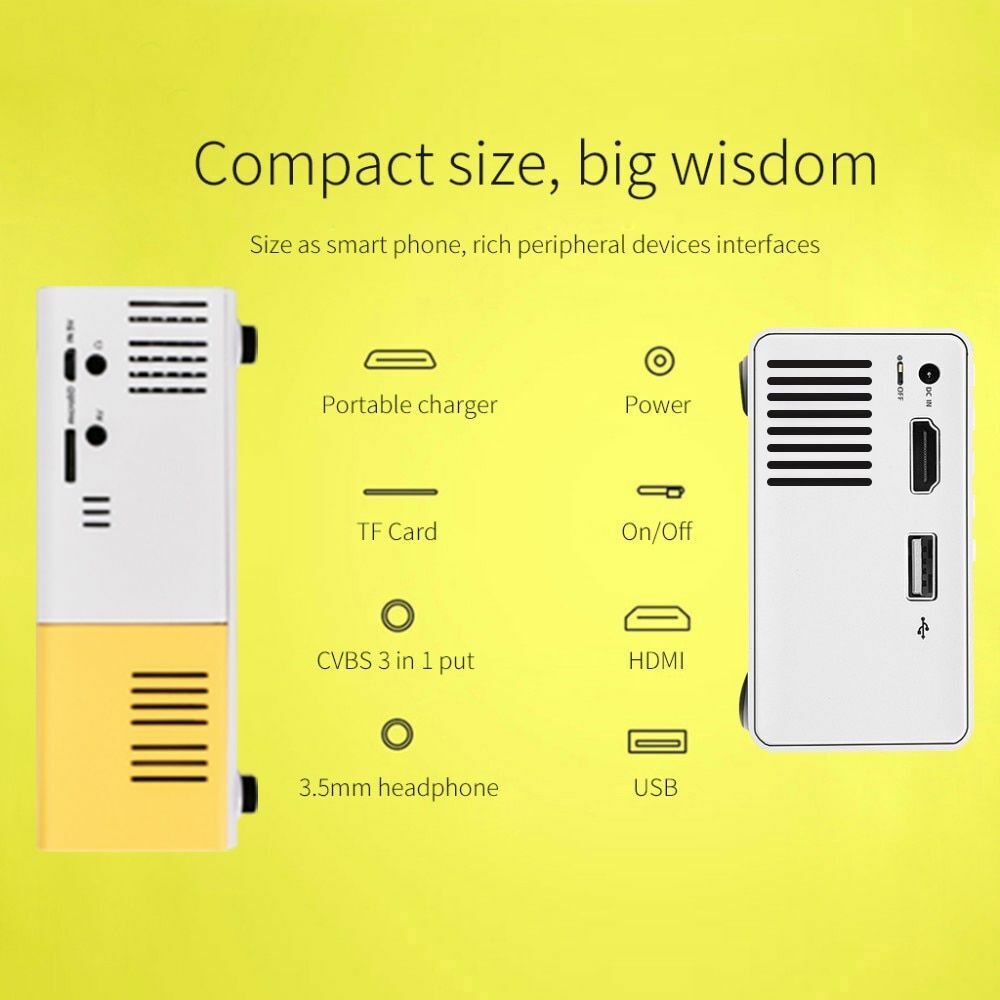 Portable Mini LED Projector Full HD 1080P